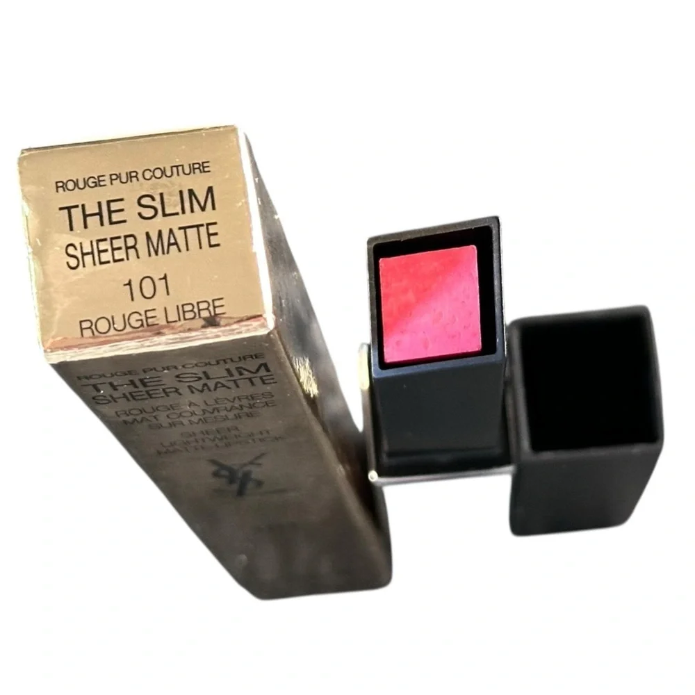 YSL The Slim Sheer Matte Lipstick - 101 Rouge Libre, 0.07 oz Lipstick NIB